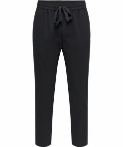 Only & Sons Linus Crop Linen Pants Black