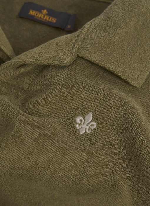 Morris Stockholm Delon Terry Jersey Shirt Olive