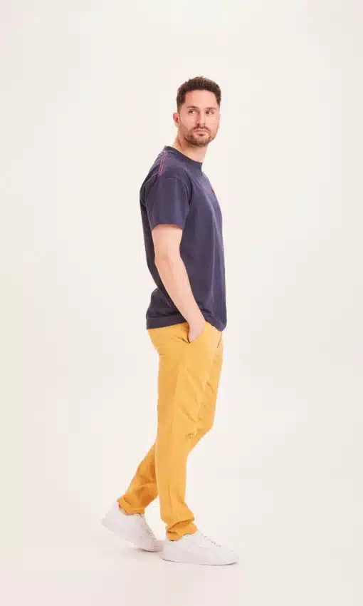 Knowledge Cotton Apparel Joe Slim Chino Pants Honey Gold