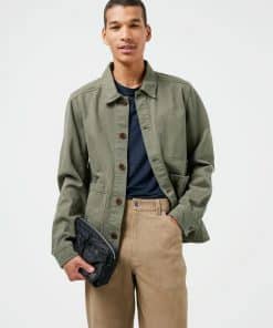 J.Lindeberg Lando Twill Overshirt Deep Depths