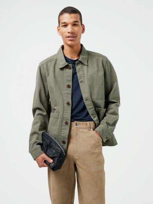 J.Lindeberg Lando Twill Overshirt Deep Depths