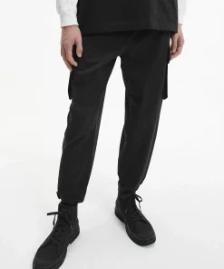 Calvin Klein Cotton Twill Cargo Pants Black