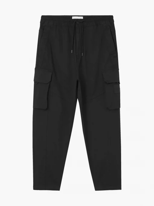 Calvin Klein Cotton Twill Cargo Pants Black
