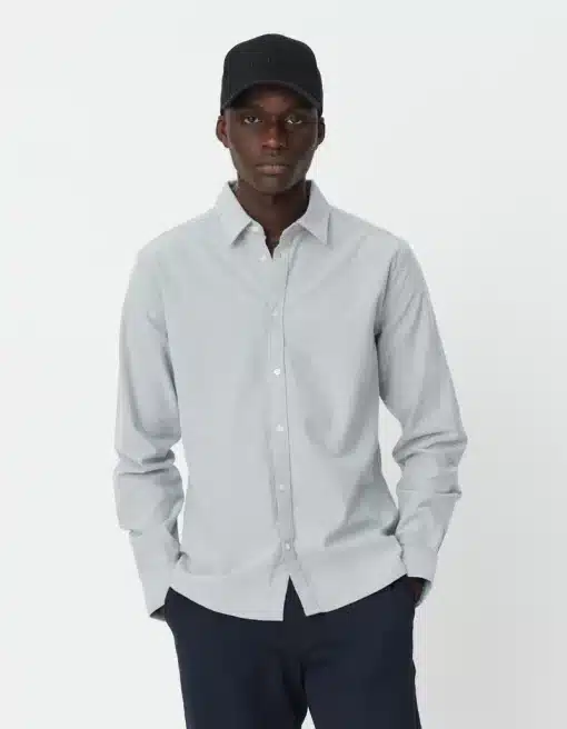 Les Deux Christoph LW Oxford Shirt Ice Blue