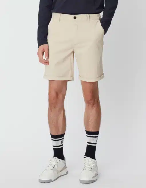 Les Deux Pascal Light Chino Shorts Oyster Gray