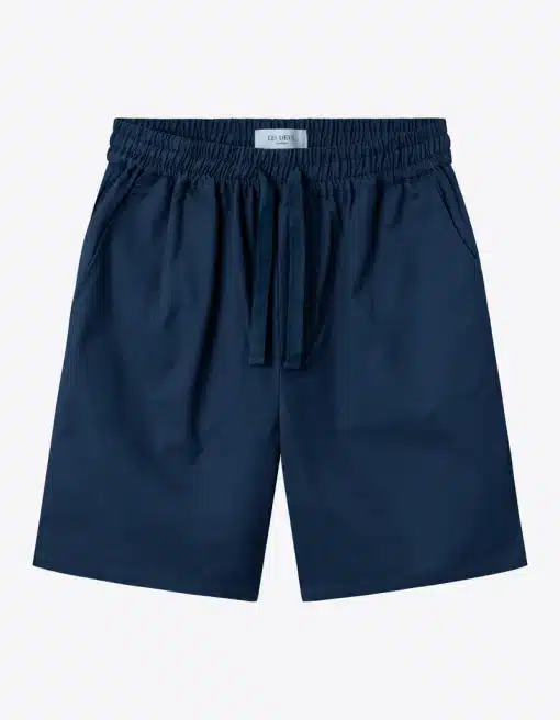 Les Deux Otto Twill Shorts Dark Navy