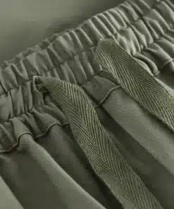 Les Deux Otto Twill Shorts Olive Night