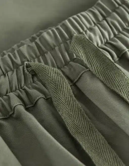 Les Deux Otto Twill Shorts Olive Night