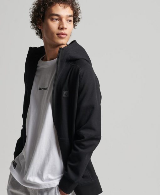 Superdry Code Tech Zip Hood Black