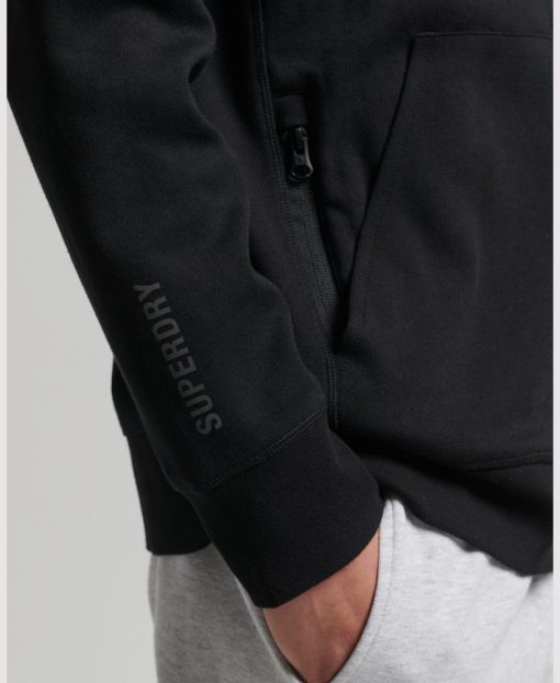 Superdry Code Tech Zip Hood Black