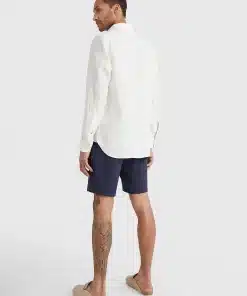 Tommy Hilfiger Pigment Dyed Linen Shirt Ivory