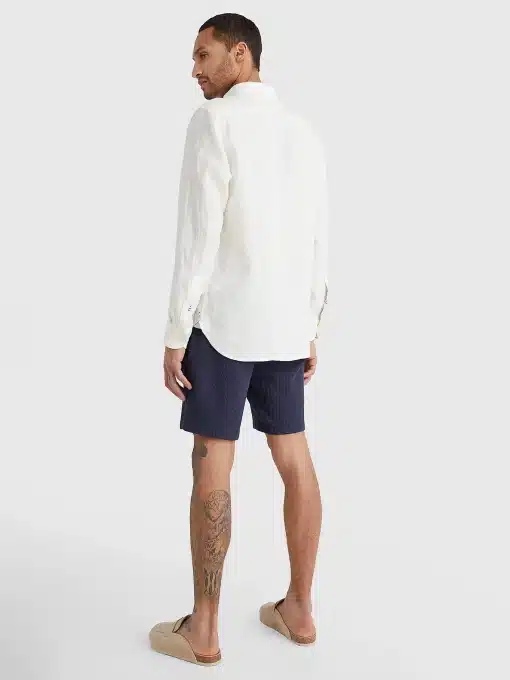 Tommy Hilfiger Pigment Dyed Linen Shirt Ivory