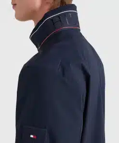 Tommy Hilfiger Ripstop Stand Collar Jacket Desert Sky