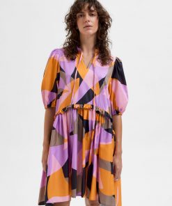 Selected Femme Jessy 2/4 Short Dress Black