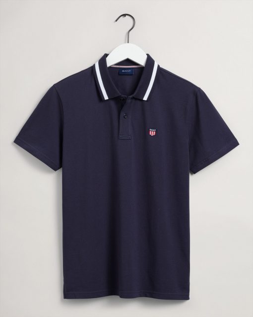 Gant Retro Shield Pique Evening Blue