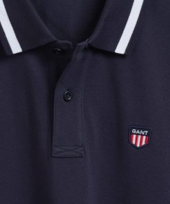 Gant Retro Shield Pique Evening Blue