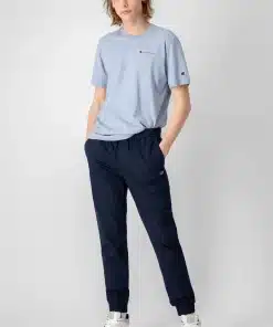 Champion Embroidered Script Logo T-shirt Pastel Blue