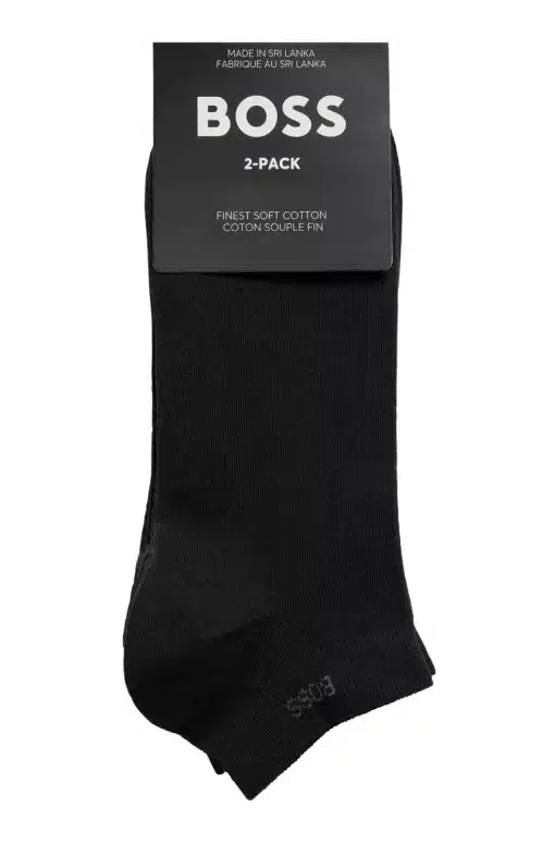 Boss 2-Pack Logo Socks Black