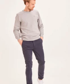 Knowledge Cotton Apparel Luca Slim Comfort Pants Total Eclipse