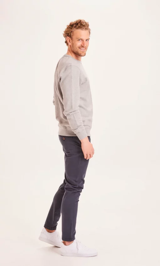 Knowledge Cotton Apparel Luca Slim Comfort Pants Total Eclipse