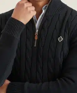 Morris Stockholm Marlebone Half Zip Blue