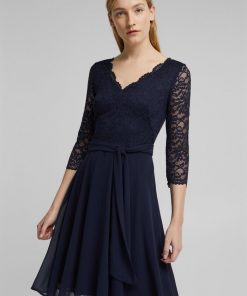 Esprit Chiffon Dress Navy