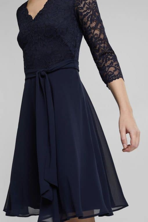 Esprit Chiffon Dress Navy