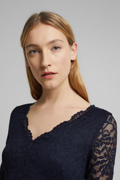 Esprit Chiffon Dress Navy
