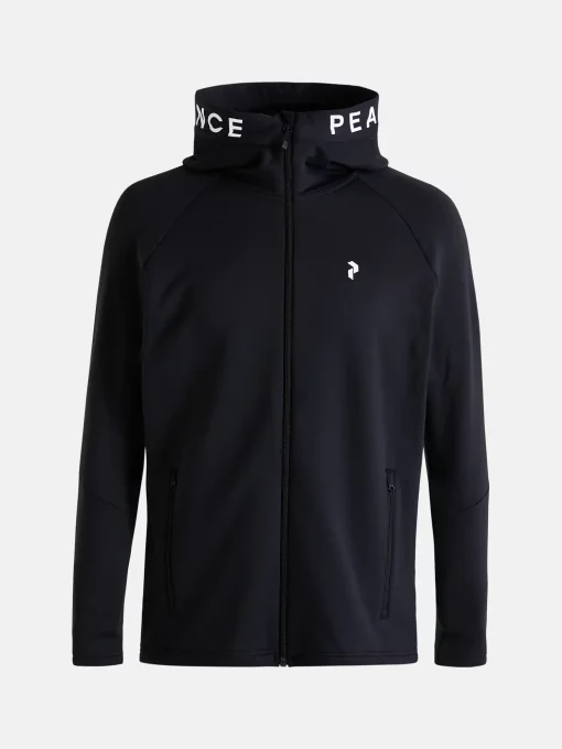 Peak Performance Rider Zip Hood Men Black