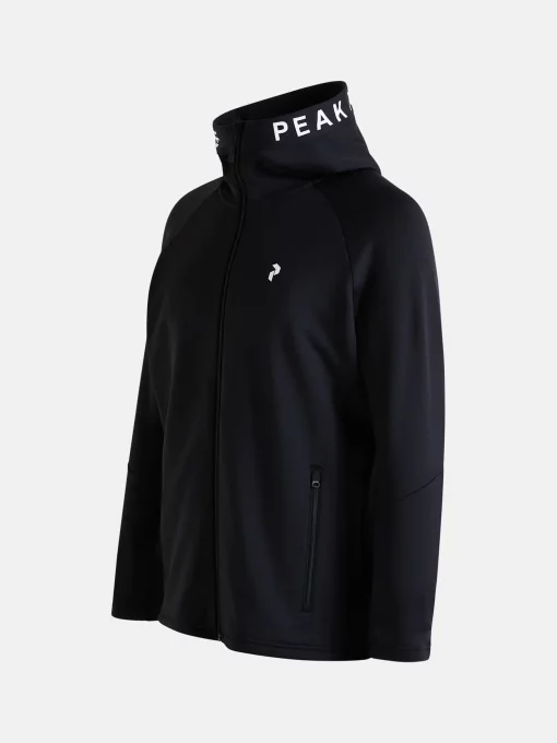 Peak Performance Rider Zip Hood Men Black