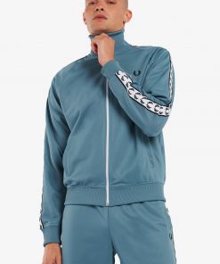 Fred Perry Taped Track Jacket Ash Blue