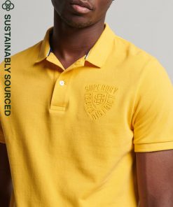 Superdry Vintage Superstate Polo Shirt Springs Yellow