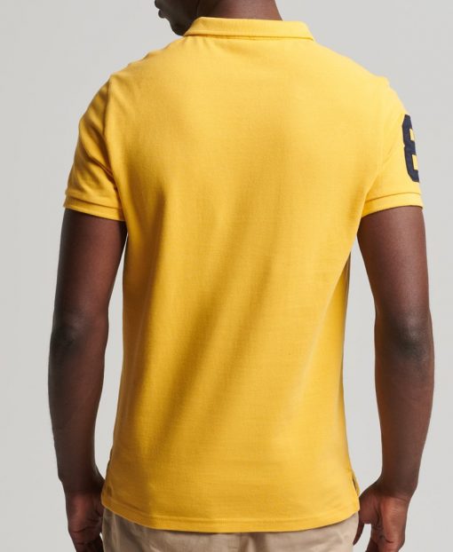 Superdry Vintage Superstate Polo Shirt Springs Yellow