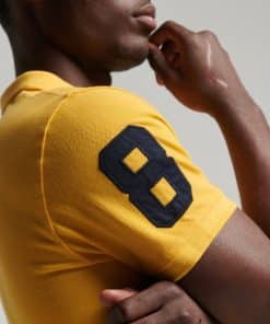Superdry Vintage Superstate Polo Shirt Springs Yellow