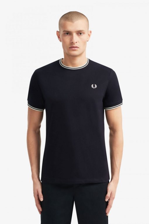 Fred Perry Twin Tipped T-shirt Navy