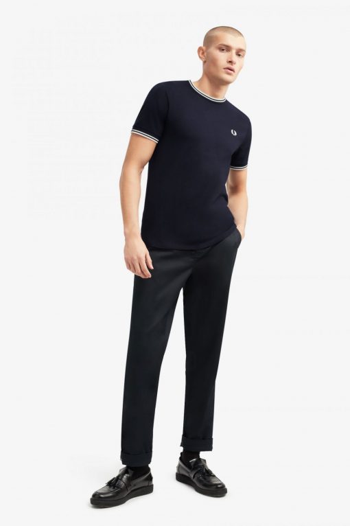 Fred Perry Twin Tipped T-shirt Navy