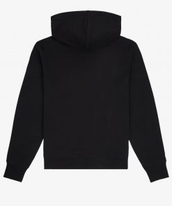 Fred Perry Embroidered Hooded Sweatshirt Black