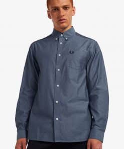 Fred Perry Button Down Collar Shirt Navy