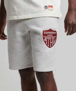 Superdry Vintage Athletic Shorts Glacier Grey Marl