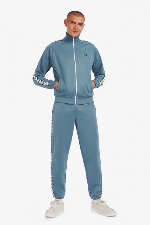 Fred Perry Taped Track Pants Ash Blue