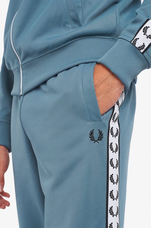 Fred Perry Taped Track Pants Ash Blue