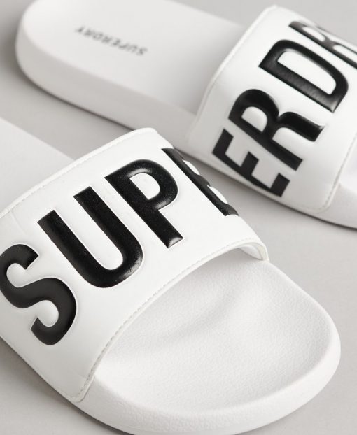 Superdry Core Pool Slide Optic White/Black