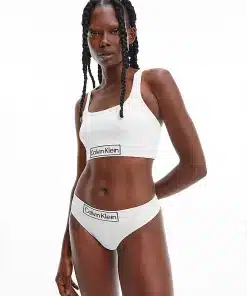Calvin Klein Reimagine Heritage Unlined Bralette White