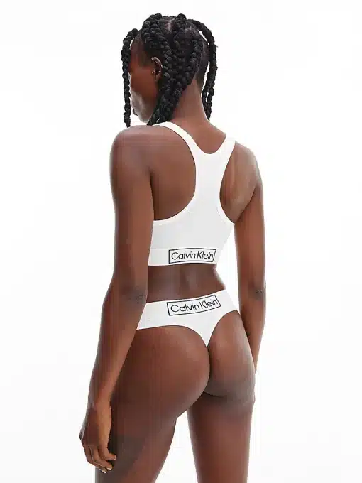 Calvin Klein Reimagine Heritage Unlined Bralette White