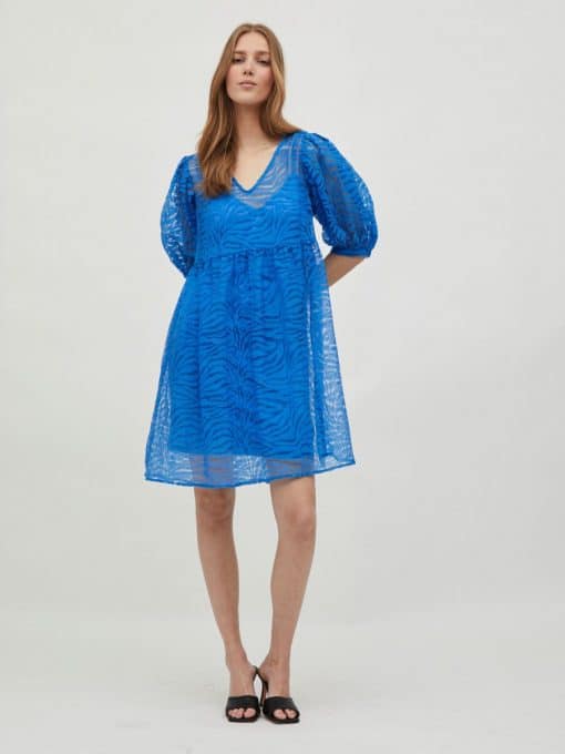 Vila Zebra 2/4 Dress French Blue