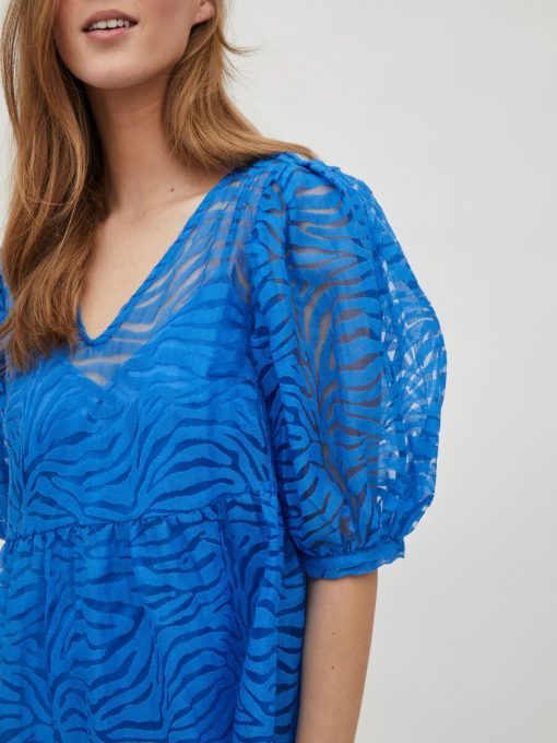 Vila Zebra 2/4 Dress French Blue