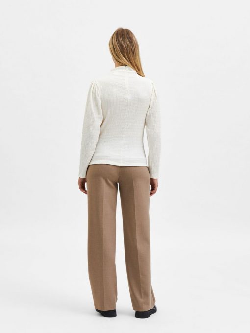 Selected Femme Bea Ls Top White
