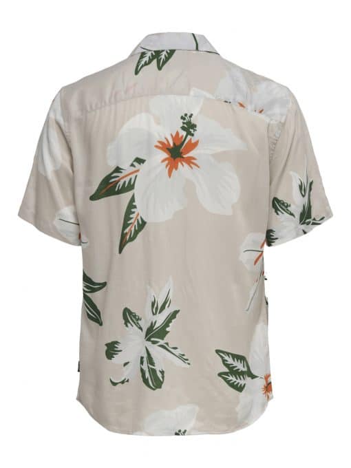 Only & Sons Dan Life Aop Shirt Grey