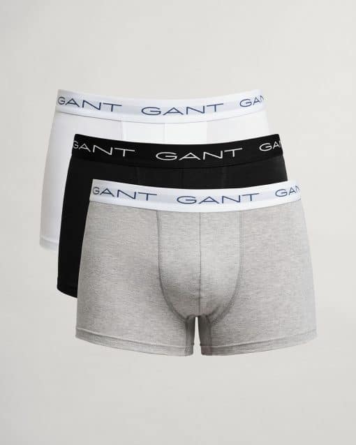 Gant 3-Pack Trunk Grey/White/Black
