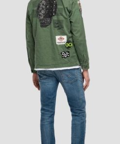 Replay Moto Cross Jacket Shirt Green